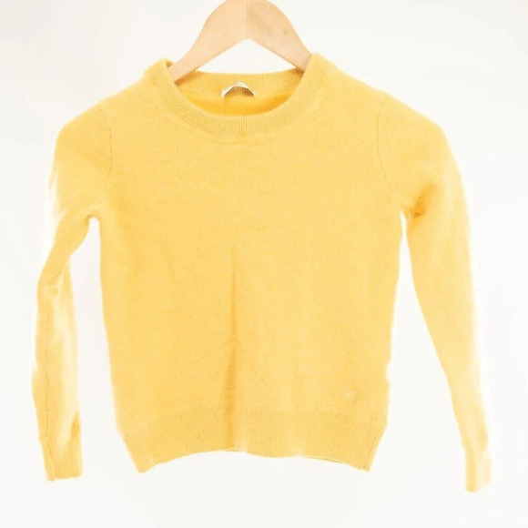 Aritzia Tna Keely 100% Cashmere Sweater  Sun Valley Yellow | XXS - Picture 2 of 7